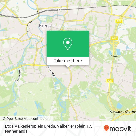 Etos Valkeniersplein Breda, Valkeniersplein 17 map