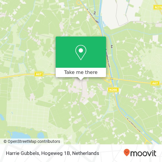 Harrie Gubbels, Hogeweg 1B map