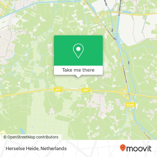Herselse Heide map