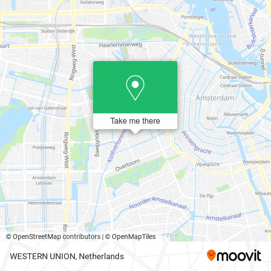 WESTERN UNION map