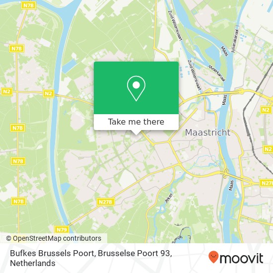 Bufkes Brussels Poort, Brusselse Poort 93 map