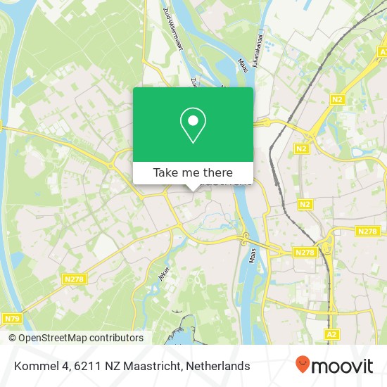 Kommel 4, 6211 NZ Maastricht map