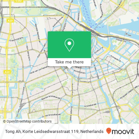 Tong Ah, Korte Leidsedwarsstraat 119 map