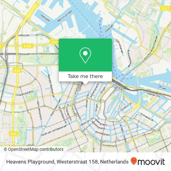 Heavens Playground, Westerstraat 158 map