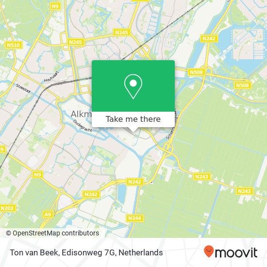 Ton van Beek, Edisonweg 7G map