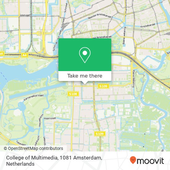 College of Multimedia, 1081 Amsterdam map