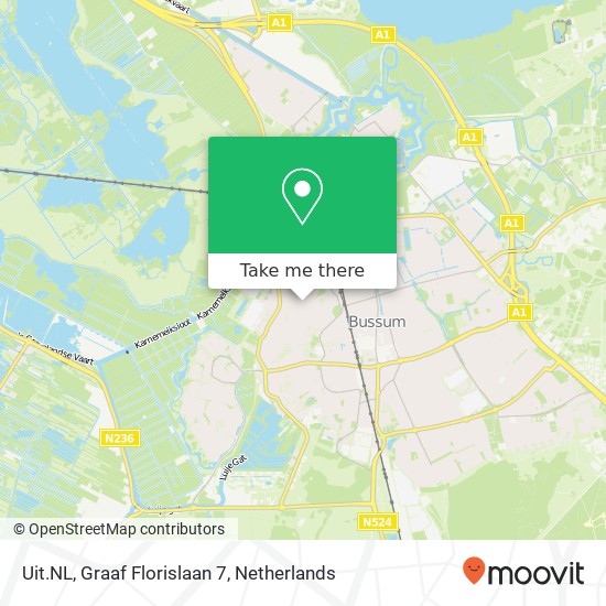 Uit.NL, Graaf Florislaan 7 map