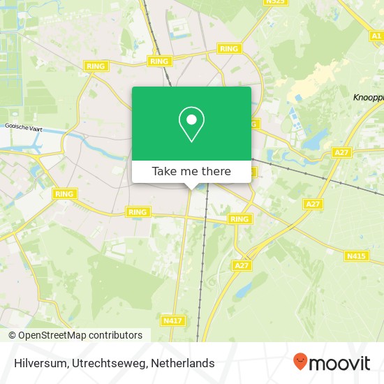 Hilversum, Utrechtseweg Karte