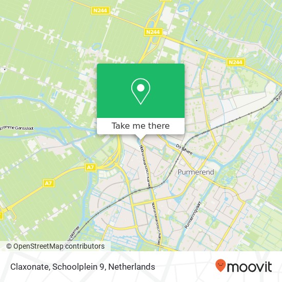 Claxonate, Schoolplein 9 map