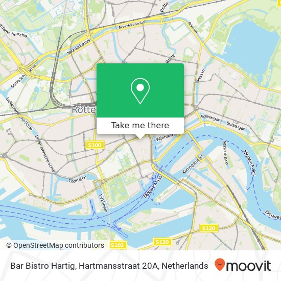 Bar Bistro Hartig, Hartmansstraat 20A Karte