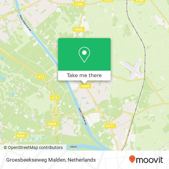 Groesbeekseweg Malden map