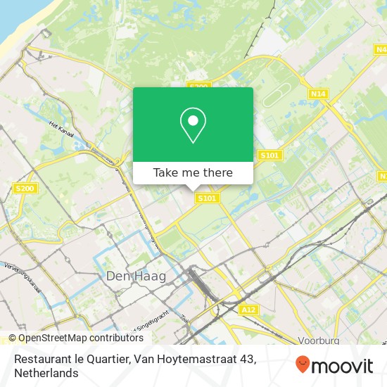 Restaurant le Quartier, Van Hoytemastraat 43 map