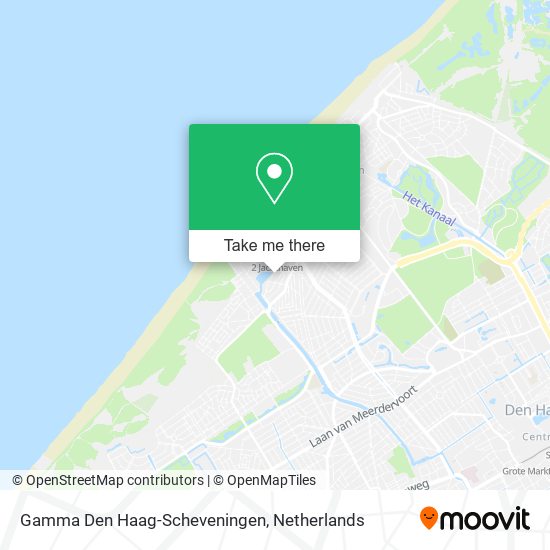 Gamma Den Haag-Scheveningen map
