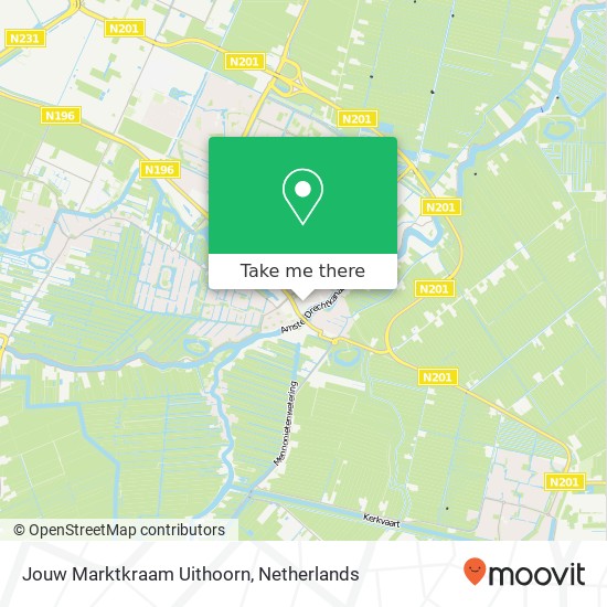 Jouw Marktkraam Uithoorn, Dorpsstraat 31 map