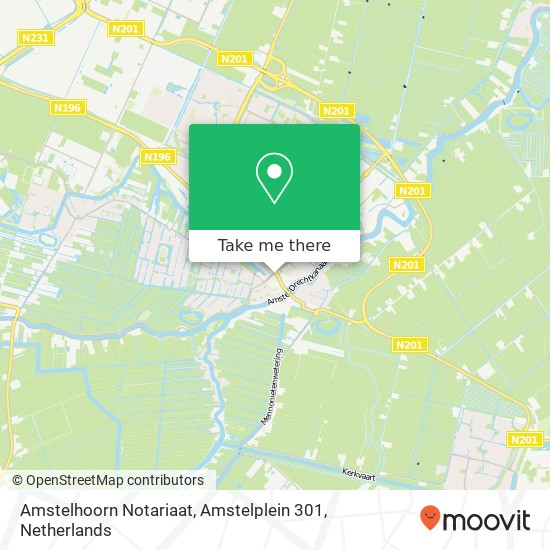 Amstelhoorn Notariaat, Amstelplein 301 map