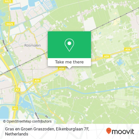 Gras en Groen Graszoden, Eikenburglaan 7F Karte