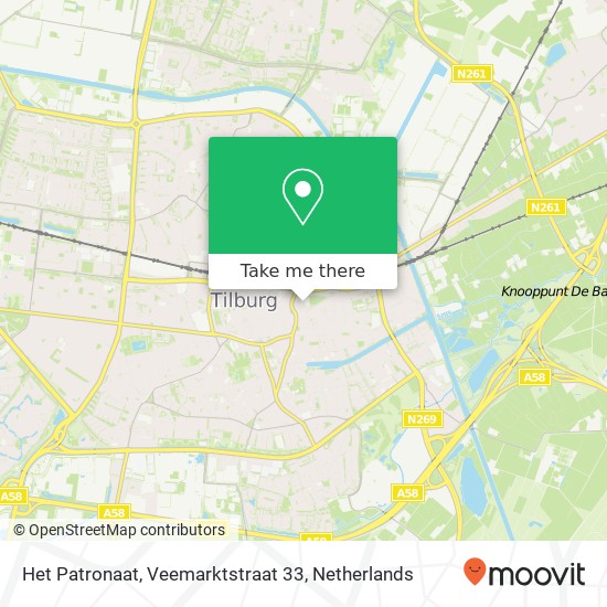 Het Patronaat, Veemarktstraat 33 map