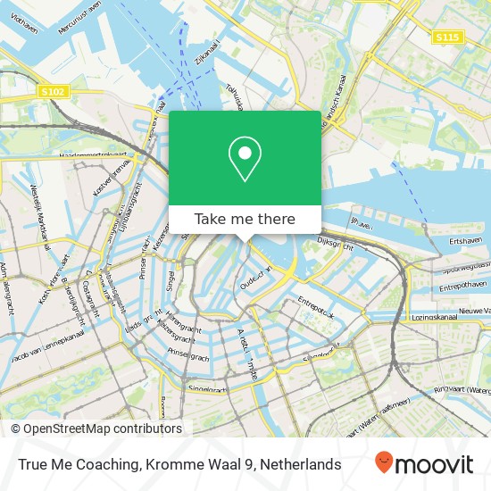 True Me Coaching, Kromme Waal 9 map