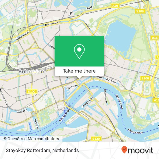 Stayokay Rotterdam map