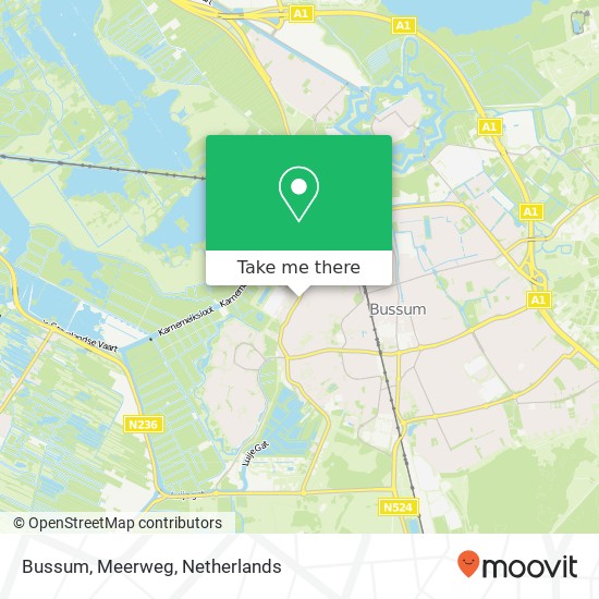 Bussum, Meerweg map