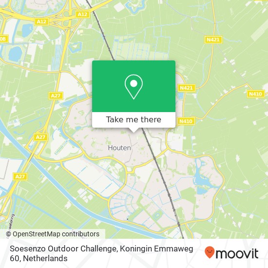 Soesenzo Outdoor Challenge, Koningin Emmaweg 60 Karte