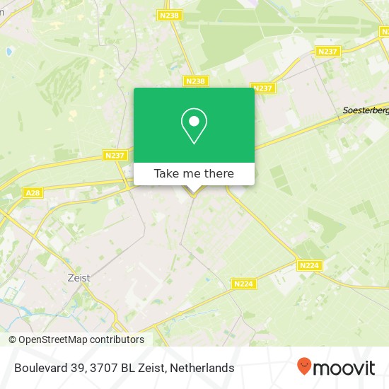 Boulevard 39, 3707 BL Zeist map