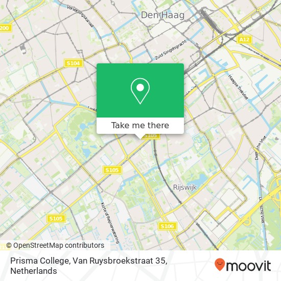 Prisma College, Van Ruysbroekstraat 35 map