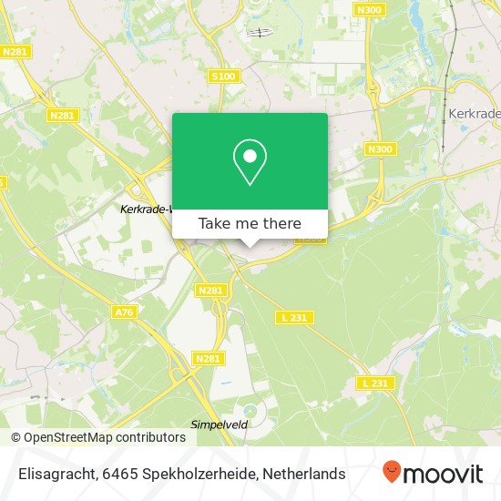 Elisagracht, 6465 Spekholzerheide map