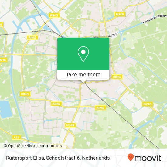 Ruitersport Elisa, Schoolstraat 6 map