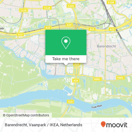 Barendrecht, Vaanpark / IKEA map