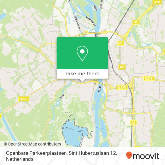 Openbare Parkeerplaatsen, Sint Hubertuslaan 12 map