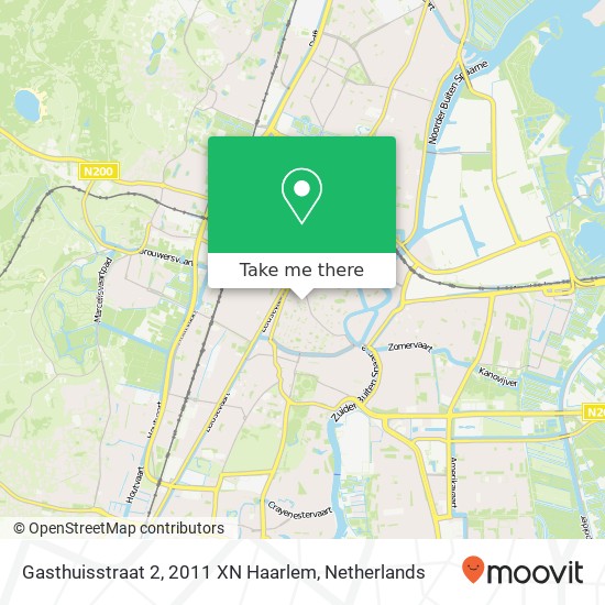 Gasthuisstraat 2, 2011 XN Haarlem map