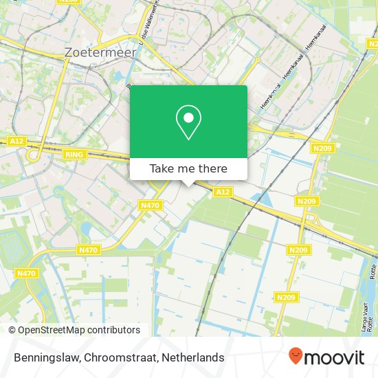 Benningslaw, Chroomstraat map