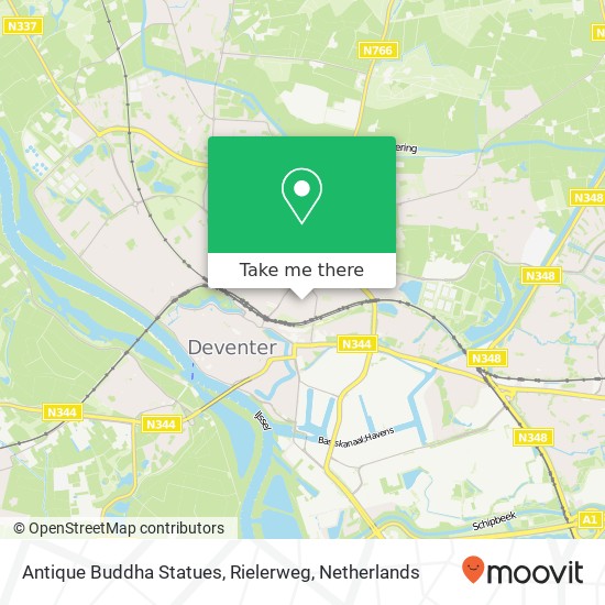 Antique Buddha Statues, Rielerweg map