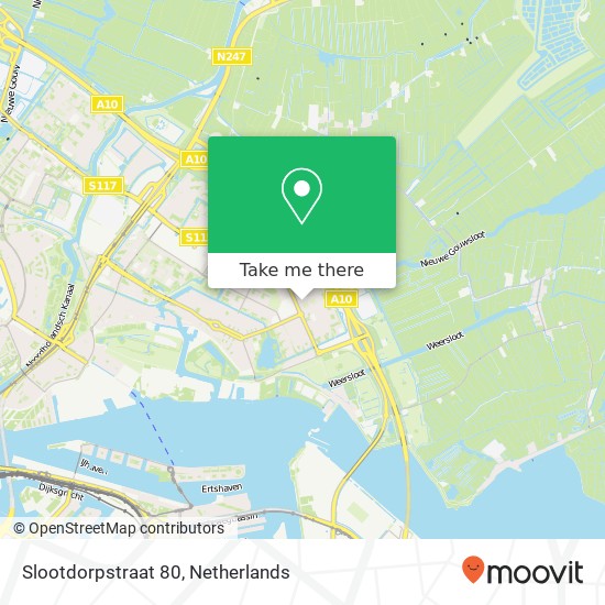 Slootdorpstraat 80, 1024 JE Amsterdam map