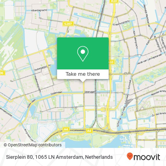 Sierplein 80, 1065 LN Amsterdam map