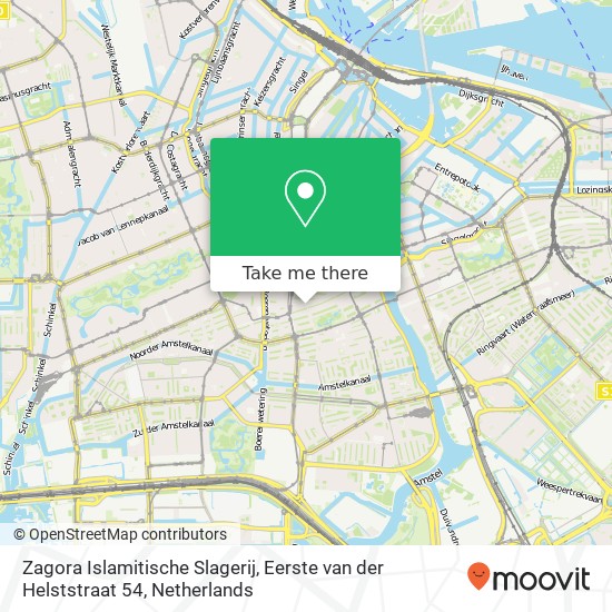 Zagora Islamitische Slagerij, Eerste van der Helststraat 54 map