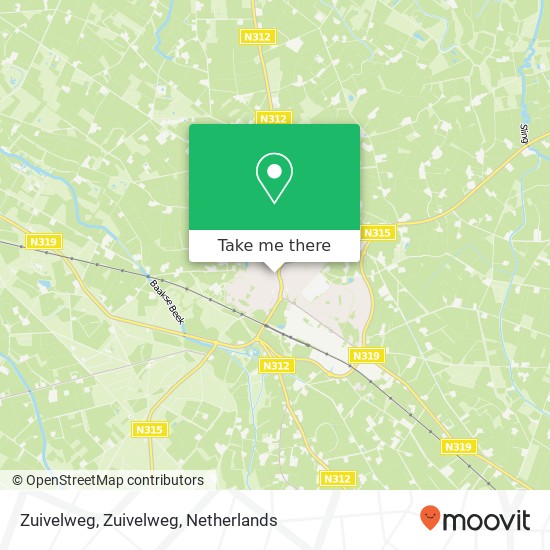 Zuivelweg, Zuivelweg map