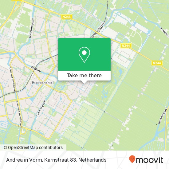 Andrea in Vorm, Karnstraat 83 map