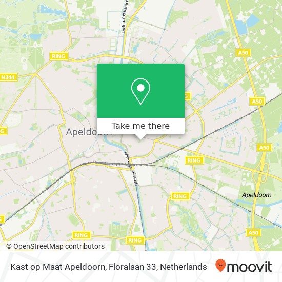 Kast op Maat Apeldoorn, Floralaan 33 map