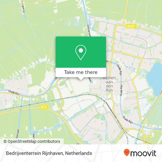 Bedrijventerrein Rijnhaven Karte