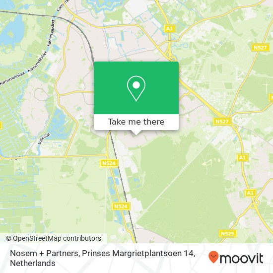 Nosem + Partners, Prinses Margrietplantsoen 14 map