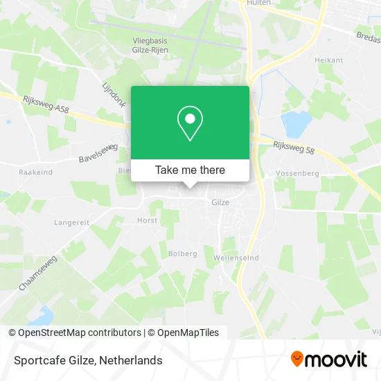 Sportcafe Gilze map