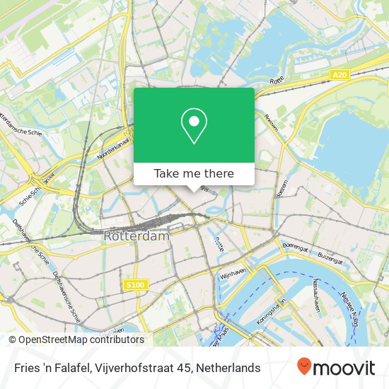 Fries 'n Falafel, Vijverhofstraat 45 map