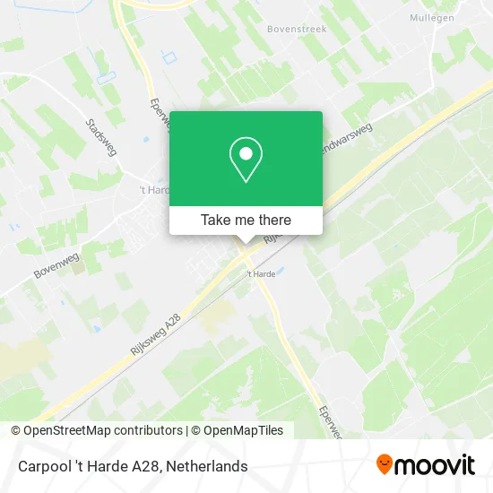 Carpool 't Harde A28 map