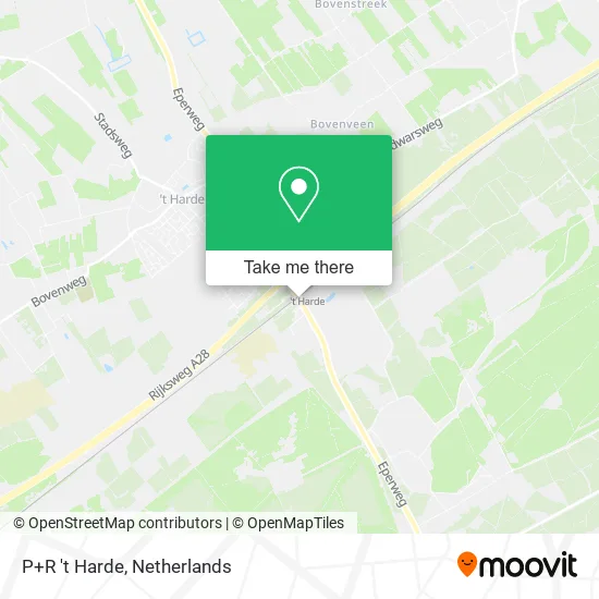 P+R 't Harde map