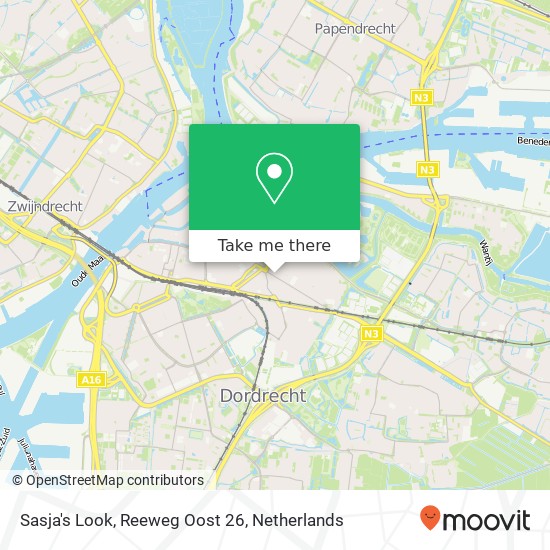 Sasja's Look, Reeweg Oost 26 map