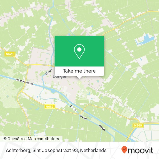 Achterberg, Sint Josephstraat 93 map