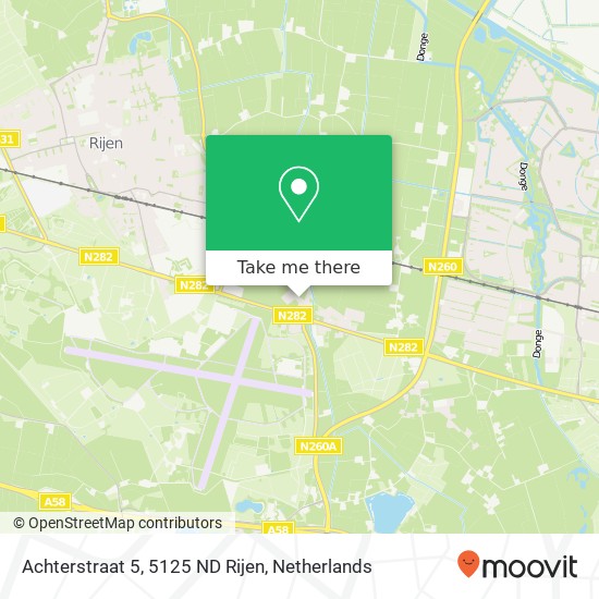 Achterstraat 5, 5125 ND Rijen map