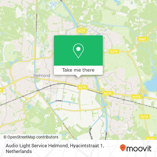 Audio Light Service Helmond, Hyacintstraat 1 map